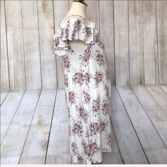 Floral print cold shoulder dress - Picture 3 of 7